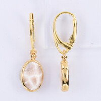 Boucles d'oreilles en argent et Natrolite