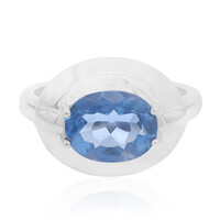 Bague en argent et Fluorite à couleur changeante