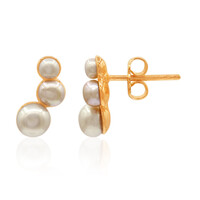 Boucles d'oreilles en argent et Perle de culture d'eau douce (TPC)