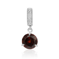 Pendentif en argent et Grenat du Mozambique