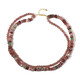 Collier en argent et Quartz Fraise