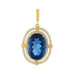 Pendentif en argent et Fluorite à couleur changeante