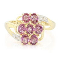Bague en or et Saphir Padparadscha non chauffé (AMAYANI)