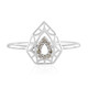 Bague en or et Diamant champagne I2 (Ornaments by de Melo)