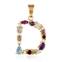 Pendentif en argent et Topaze bleu Suisse