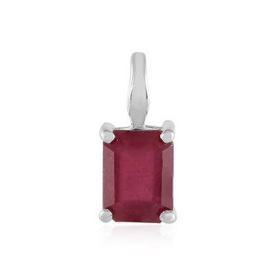 Pendentif en argent et Rubis de Madagascar