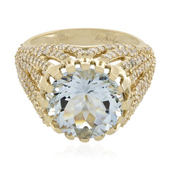 Bague en or et Aigue-Marine du Brésil AAA (de Melo)