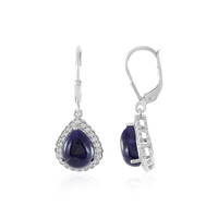 Boucles d'oreilles en argent et Sodalite