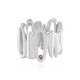 Bague en argent et Diamant champagne I3 (de Melo)