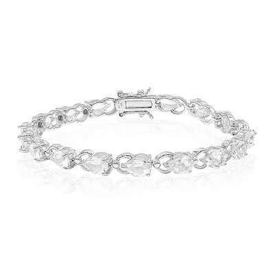 Bracelet en argent et Topaze blanche