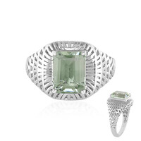 Bague en argent et Améthyste verte