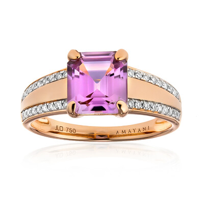 Bague en or et Diaspora rose (AMAYANI)