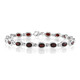 Bracelet en argent et Grenat du Mozambique