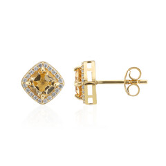 Boucles d'oreilles en argent et Citrine
