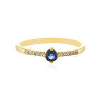 Bague en argent et Saphir bleu