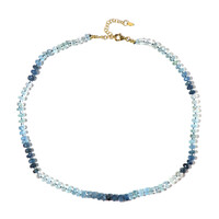 Collier en argent et Aigue-Marine Santa Maria (Adela Silber)