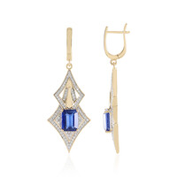 Boucles d'oreilles en or et Kyanite du Népal (SUHANA)