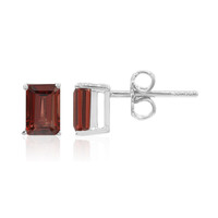 Boucles d'oreilles en argent et Grenat du Mozambique
