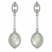 Boucles d'oreilles en argent et Nacre