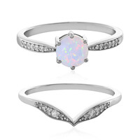 Bague en argent et Opale Welo