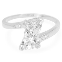 Bague en argent et Danburite