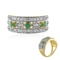 Bague en argent et Emeraude de Socoto