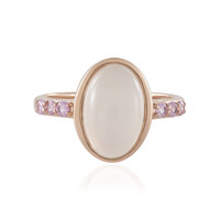 Bague en argent et Pierre de Lune blanche (KM by Juwelo)