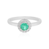 Bague en argent et Emeraude de Colombie
