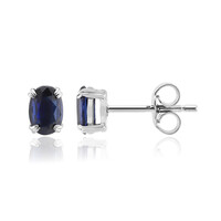 Boucles d'oreilles en argent et Kyanite du Népal