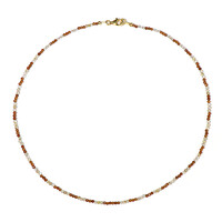 Collier en argent et Grenat Hessonite