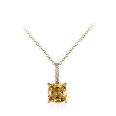 Collier en argent et Citrine