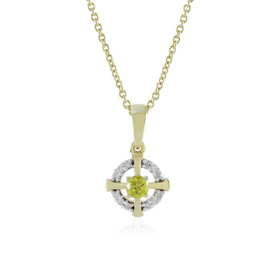 Collier en or et Diamant jaune I4