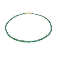 Collier en or et Emeraude de Zambie