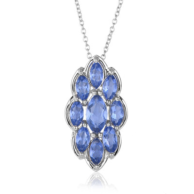 Collier en argent et Fluorite à couleur changeante