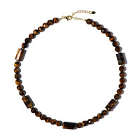 Collier en argent et Œil de Tigre