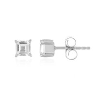 Boucles d'oreilles en argent et Topaze blanche