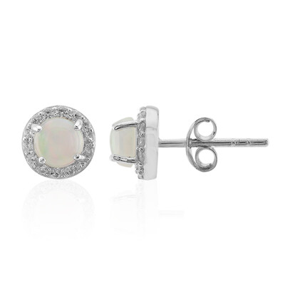 Boucles d'oreilles en argent et Opale Welo