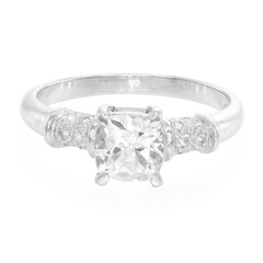 Bague en argent et Goshénite