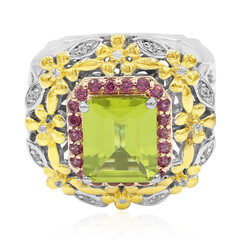 Bague en argent et Péridot (Dallas Prince Designs)