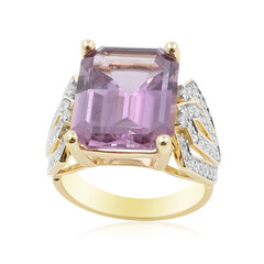 Bague en or et Diaspora rose (AMAYANI)