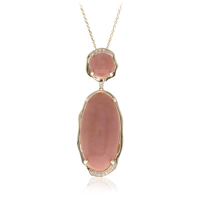 Collier en or et Opale rose (CIRARI)