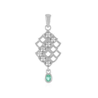Pendentif en argent et Emeraude d'Ethiopie (MONOSONO COLLECTION)
