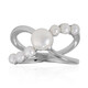Bague en argent et Perle de culture d'eau douce (TPC)
