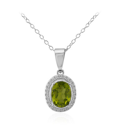 Collier en argent et Péridot de Birmanie