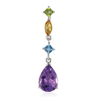 Pendentif en argent et Améthyste