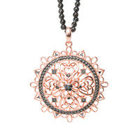Collier en argent et Diamant noir