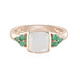 Bague en argent et Pierre de Lune blanche (KM by Juwelo)