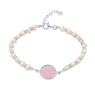 Bracelet en argent et Quartz rose (TPC)