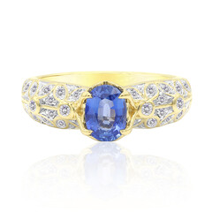 Bague en or et Saphir de Ceylan