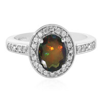 Bague en argent et Opale Mezezo